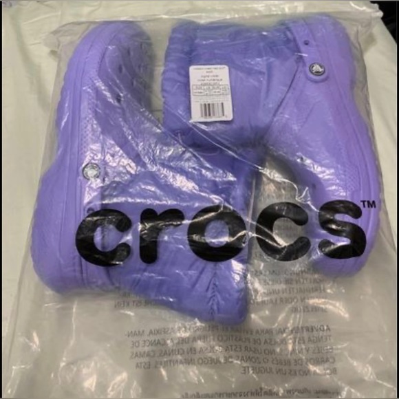 Brand New Unisex Classic Lined Neo Puff Croc Boots - Picture 4 of 4